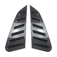 2x Carbon Fiber Style Rear Quarter Window Louvers Suitable For Subaru WRX 11-14