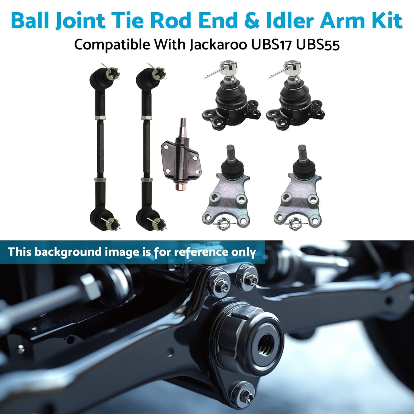 Ball Joint Tie Rod End & Idler Arm Kit Suitable For Isuzu Jackaroo UBS17 UBS55 1988-1992