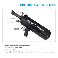 9 Litre Tyre Inflator Air On Board Portable Steel Air Tank  Bead Seater Blaster