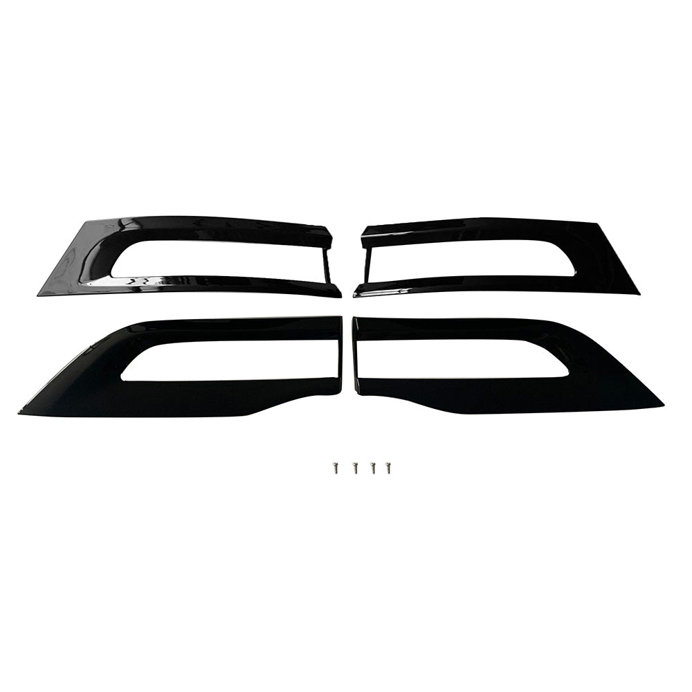 4x Gloss Tail Light Cover Trim Bezel Suitable For Jeep Grand Cherokee 2014-2020