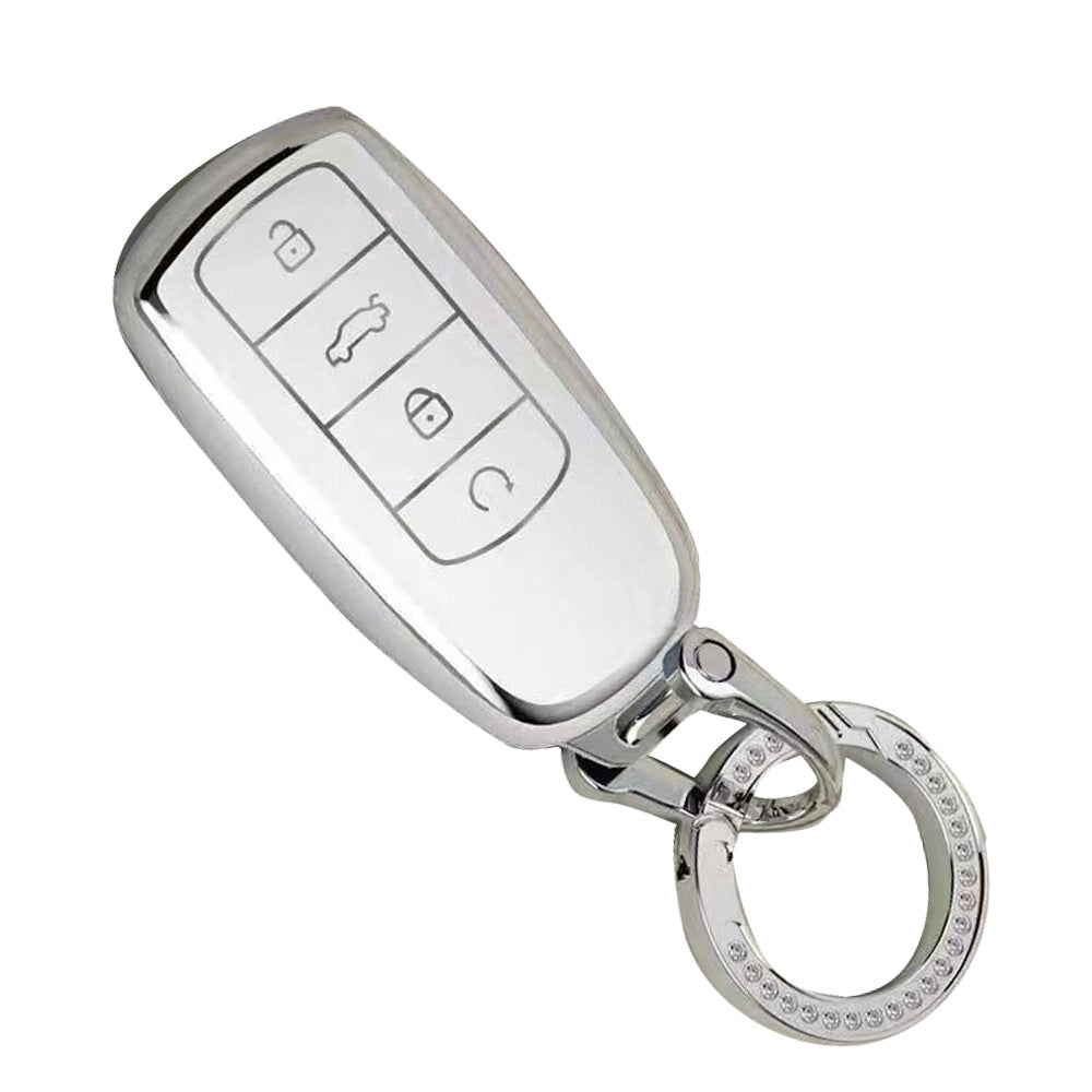Car Remote Key Fob Case Cover TPU White Suitable For Chery Omoda 5