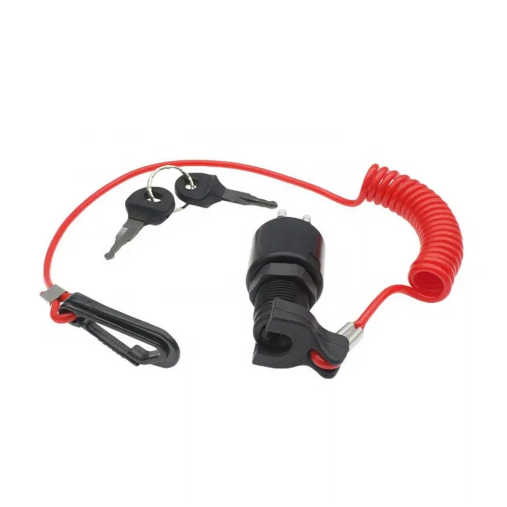 Ignition Key Switch With Safety Lanyard Suitable For Evinrude / Johnson OMC 5005801