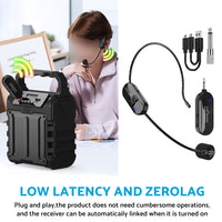 {{ Pro Audio Equipment Wireless Microphone 2. 4G For Voice Teach Outdoor Headset Mic }} - Buy Car Parts Online at {{ Kaka Auto Parts }}.