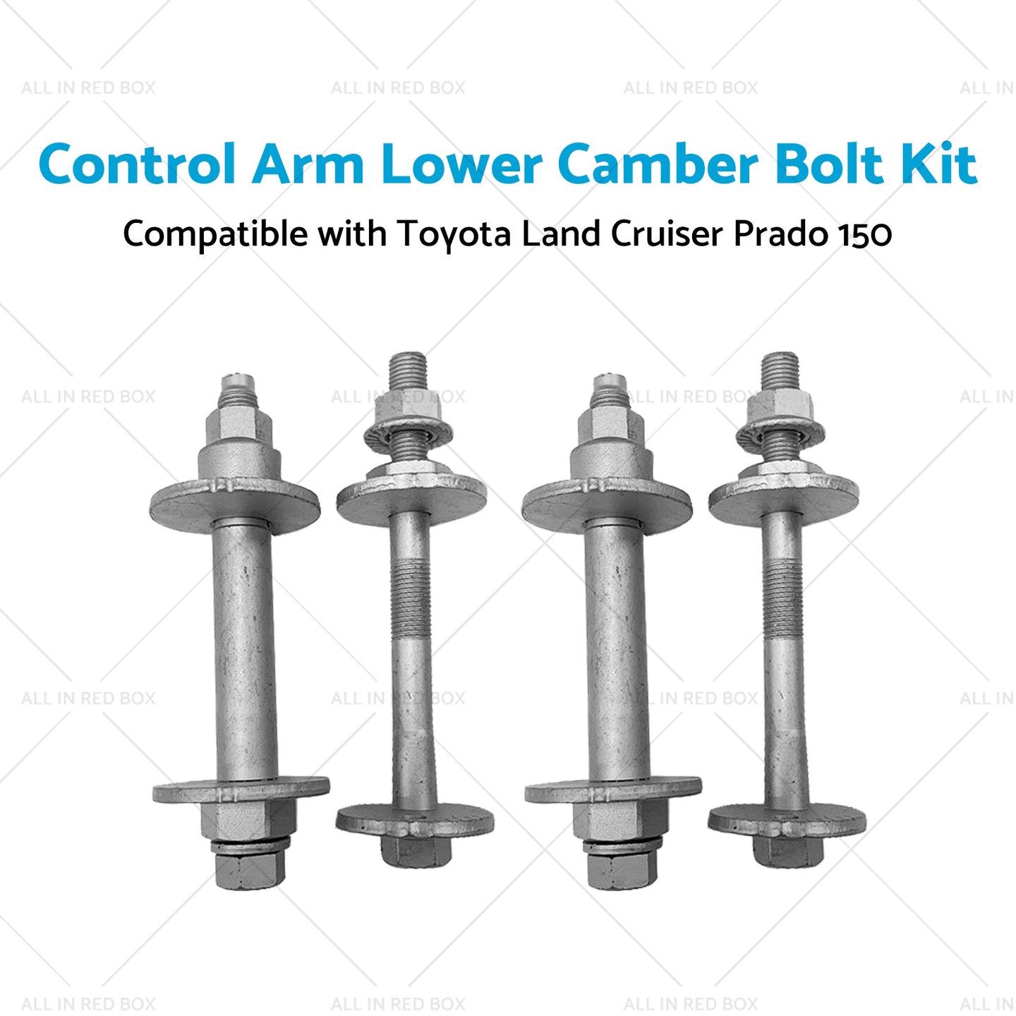 {{ 4x Control Arm Lower Camber Bolt Kit Suitable for Toyota Land Cruiser Prado 150 }} - Buy Car Parts Online at {{ Kaka Auto Parts }}.