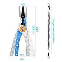 {{ 7. 9  Aluminium Fishing Pliers Hook Remover Line Cutting Mono Braid Fish Grip }} - Buy Car Parts Online at {{ Kaka Auto Parts }}.