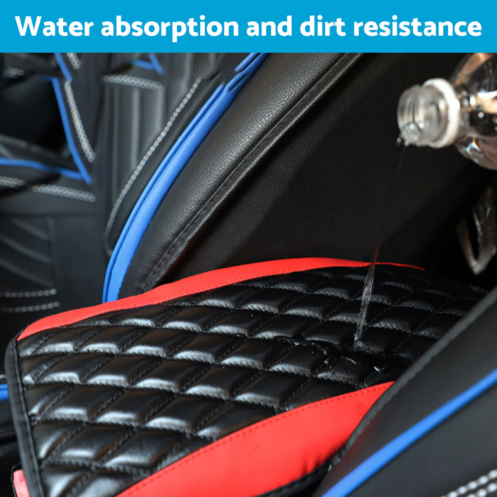 Universal Car Armrest Cushion Cover Suitable For Center Console Box PU Leather Pad Protector