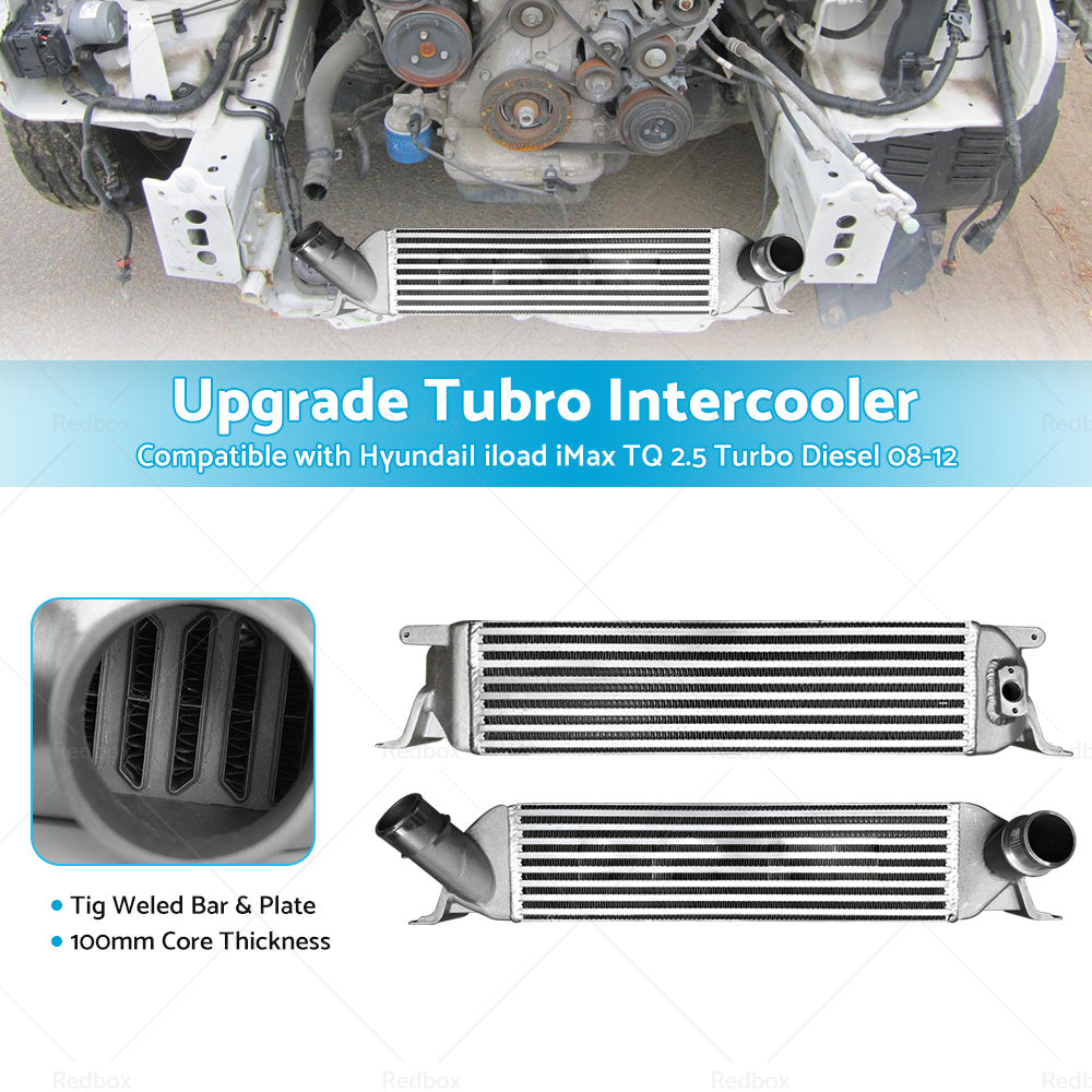 {{ Upgraded Intercooler Fit HyundaiI iload iMax TQ 2. 5 Turbo Diesel 2008-2012 100MM }} - Buy Car Parts Online at {{ Kaka Auto Parts }}.