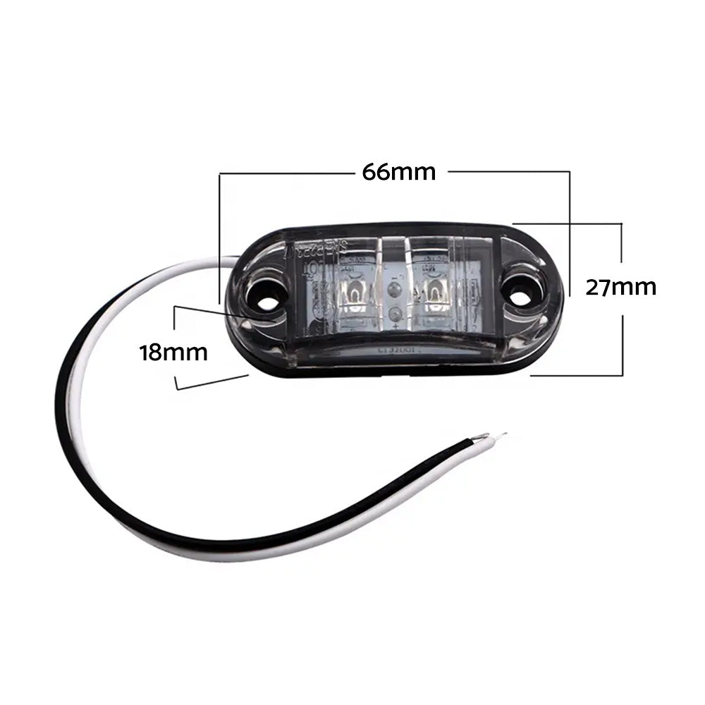 LED Side Marker Clearance Indicator Lights Suitable For Trailer Truck & RV 12V/24V