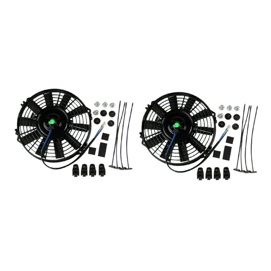 2x 9inch 12V 80W Electric Radiator Fan With Mounting Kit Suitable For Holden Commodore