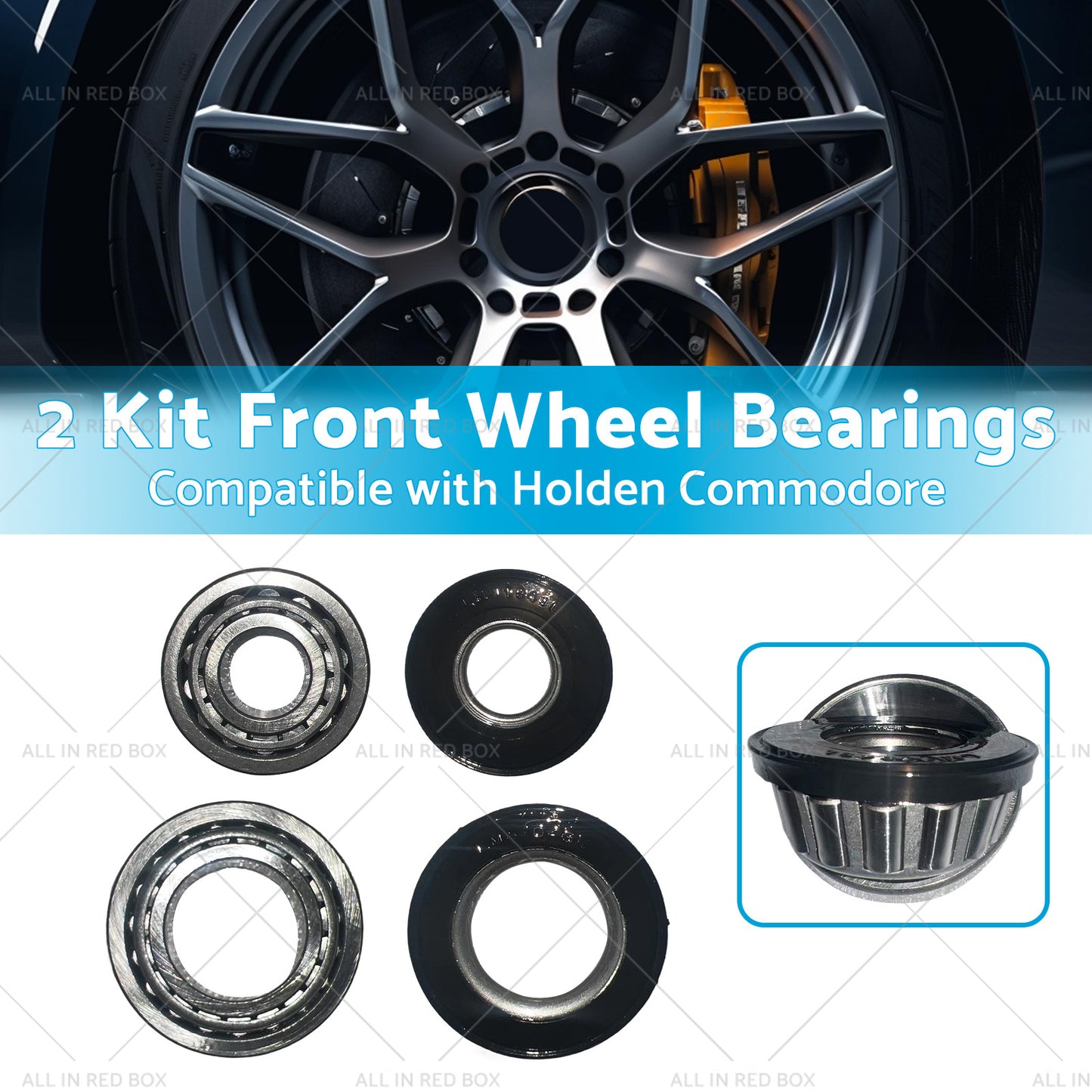 {{ 2 Kit Front Wheel Bearings Suitable for Holden HQ-WB Commodore VB VC VH VK VL VN }} - Buy Car Parts Online at {{ Kaka Auto Parts }}.
