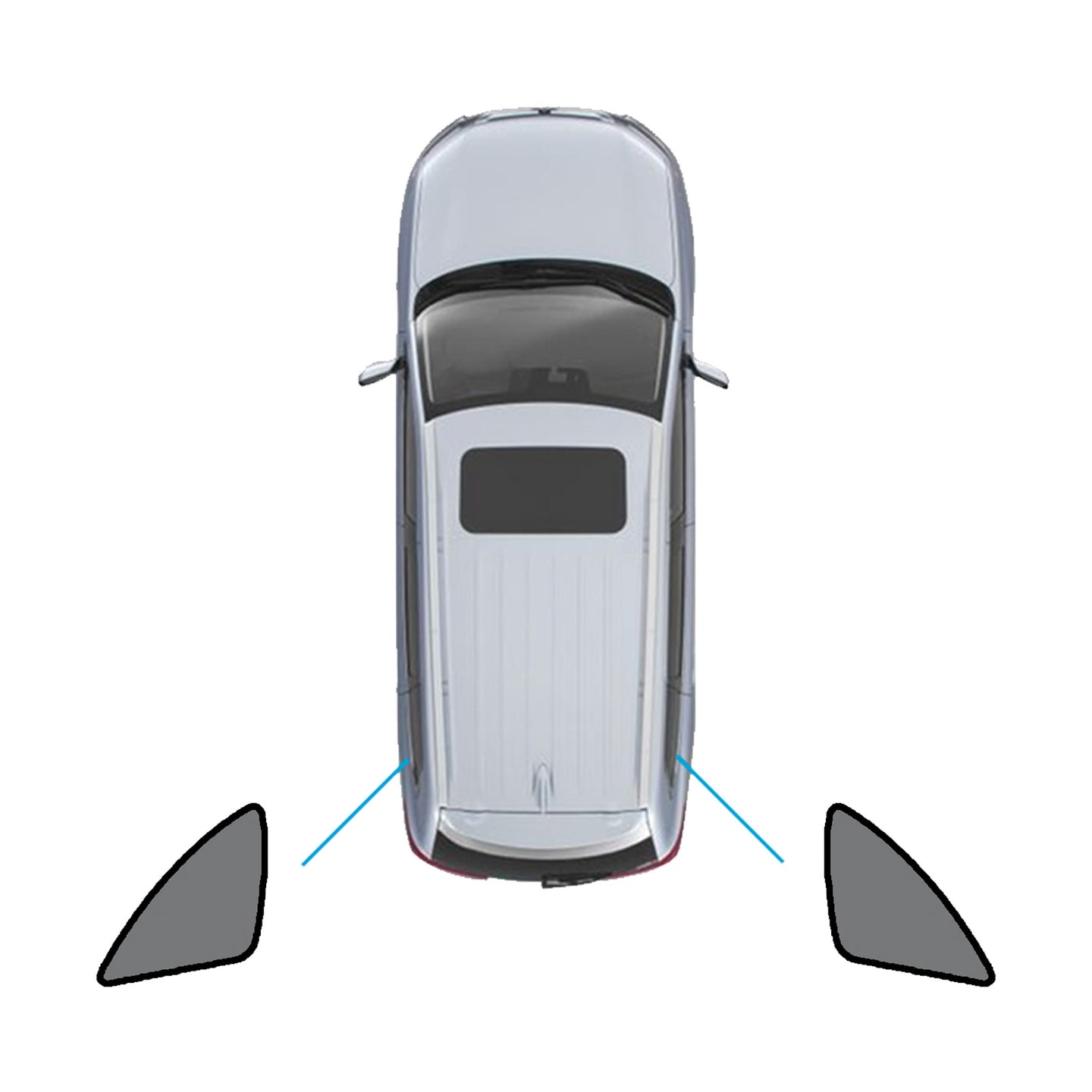 {{ Window Sun Shades Magnetic Mesh Accessories Suitable for Mercedes-Benz GLA 20-On }} - Buy Car Parts Online at {{ Kaka Auto Parts }}.