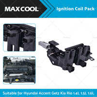 {{ Ignition Coil Pack Suitable for Hyundai Accent Getz Kia RIO 1. 4L 1. 5L 1. 6L G4EC }} - Buy Car Parts Online at {{ Kaka Auto Parts }}.