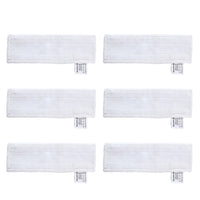 6x Mop Cloth Pad Set Suitable For Karcher SC1 / SC2 / SC3 / SC4 / SC5 Steam Cleaner