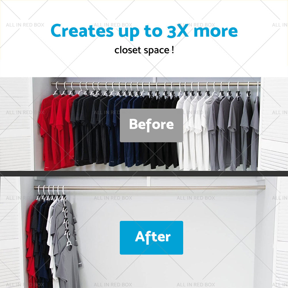 {{ 30PCS Closet Clothes Hanger Connector Hook Closet Space Organizer Space Saving }} - Buy Car Parts Online at {{ Kaka Auto Parts }}.