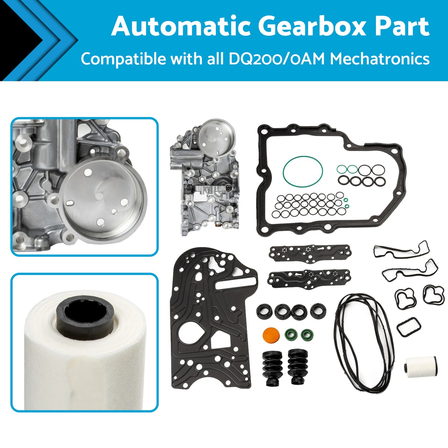 {{ 0AM DQ200 DSG Mechatronic Overhaul Valve Body Repair Kit For Audi VW Seat Skoda }} - Buy Car Parts Online at {{ Kaka Auto Parts }}.