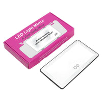 Sun Visor Makeup Cosmetic Mirror Set with 3-Type 60 LED Light 26x13cm Black Suitable For Universal Cars