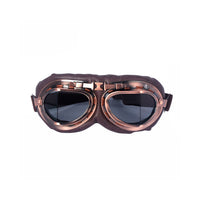 Vintage Pilot Motorcycle Racing Goggles Retro Aviator ATV UTV Dirt Bike Eyewear