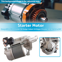 {{ Starter Motor Suitable for Chrysler Valiant 318 340 360 383 440 V8 1. 9hp SB BB }} - Buy Car Parts Online at {{ Kaka Auto Parts }}.