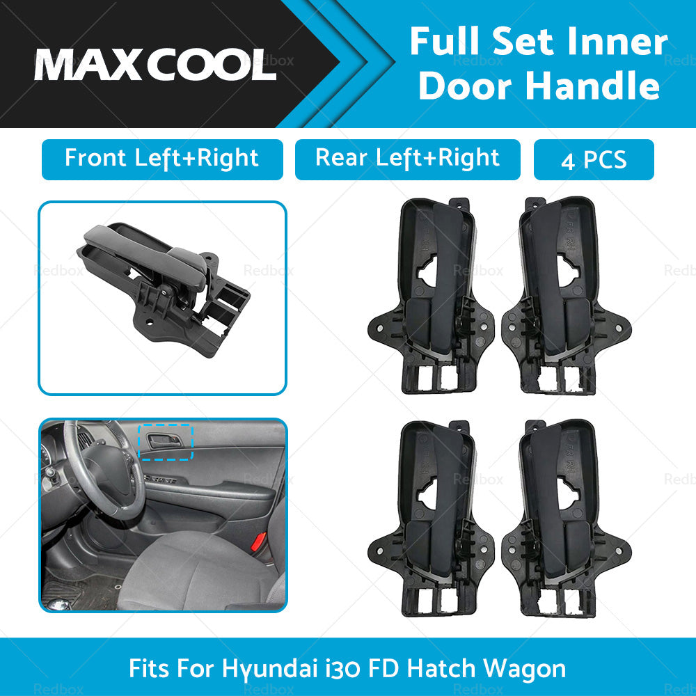 {{ 4X Front Rear Left Right Inner Door Handle For Hyundai i30 FD Hatch Wagon 07-12 }} - Buy Car Parts Online at {{ Kaka Auto Parts }}.