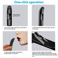 Portable LCD Digital Alcohol Breath Tester Personal Breathtester