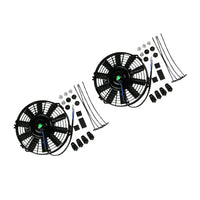 2x 9inch 12V 80W Electric Radiator Fan With Mounting Kit Suitable For Holden Commodore