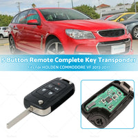 {{ 5 Button Remote Complete Key Transponder Fits For HOLDEN COMMODORE VF 2013-2017 }} - Buy Car Parts Online at {{ Kaka Auto Parts }}.