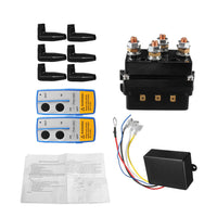 500A 12V Heavy Duty Electric Contactor Winch Solenoid Suitable For 4x4 Recovery with Twin Wireless Remote