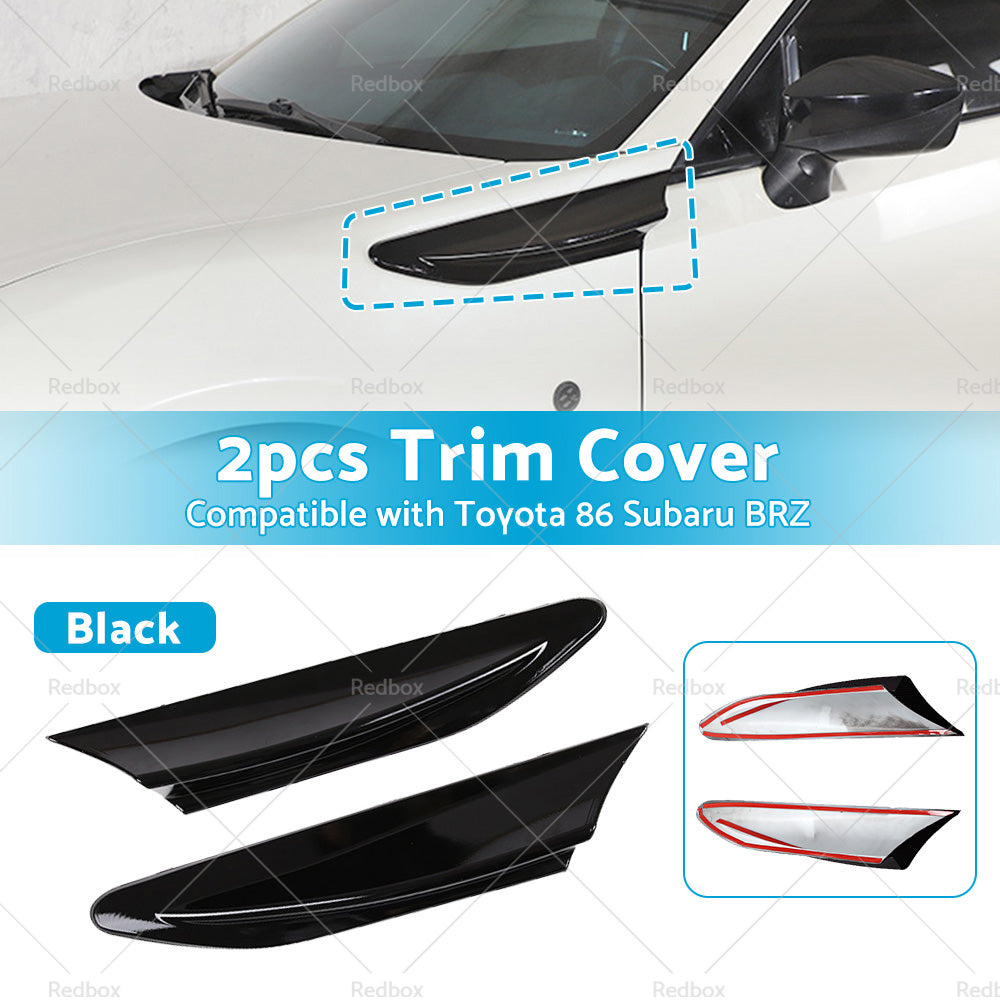 {{ Black Car Side Fender Fin Vent Trim Suitable For Toyota 86 Subaru BRZ 2012-2020 }} - Buy Car Parts Online at {{ Kaka Auto Parts }}.
