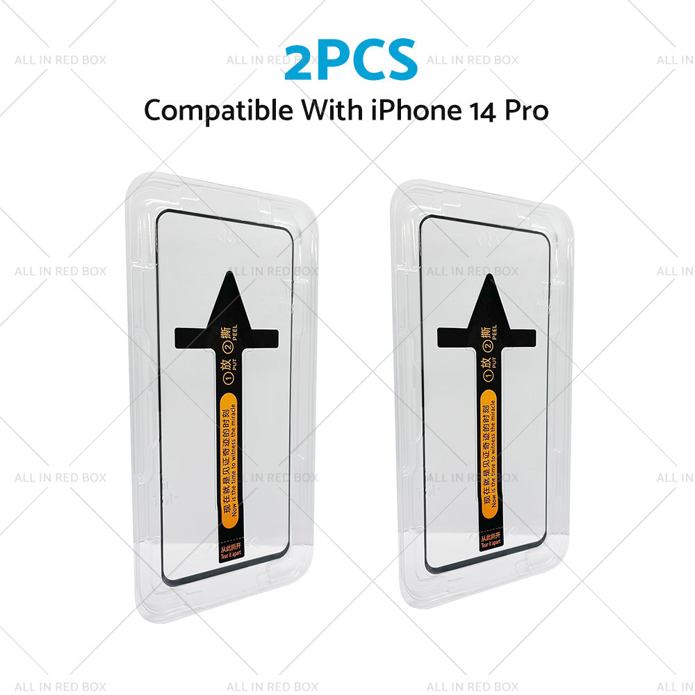 {{ 2PCS Tempered Glass Screen Protector Suitable For iPhone 14/ Pro/ Max/ Plus }} - Buy Car Parts Online at {{ Kaka Auto Parts }}.
