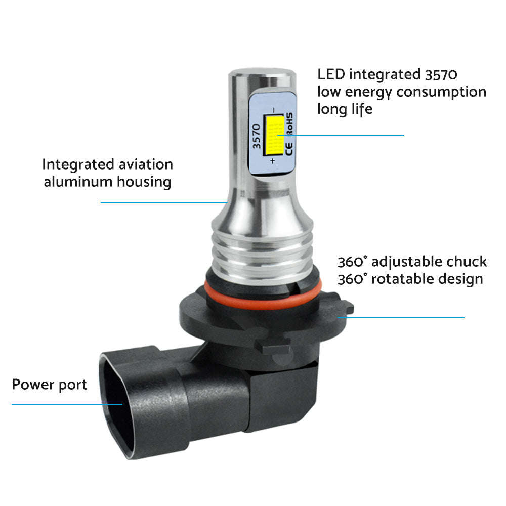 2X HB3 9005 60W 12V Xenon White 6000K Light Car Headlight Lamp Globes Bulbs LED