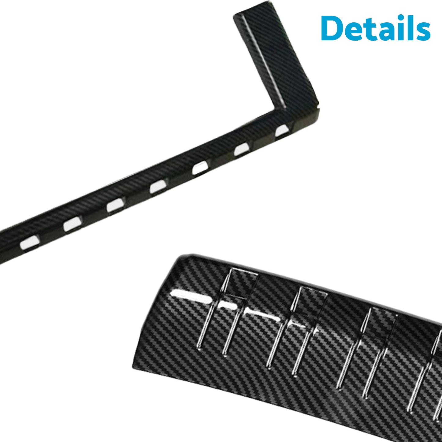 {{ Carbon Fiber Front Center Grille Cover Trim Suitablefor Toyota Prado LC250 2024+ }} - Buy Car Parts Online at {{ Kaka Auto Parts }}.