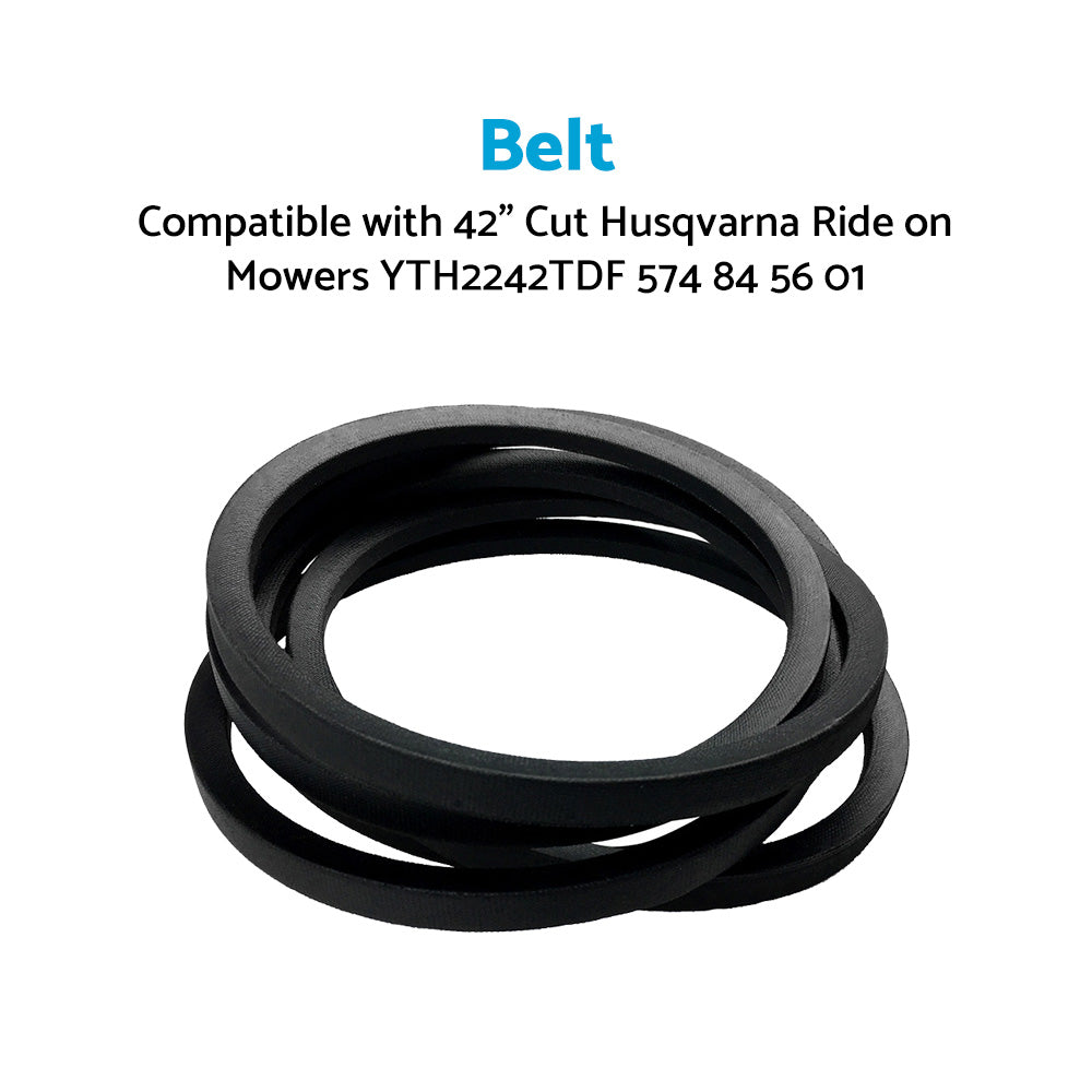 {{ Deck Belt Suitable For 42inch Cut Husqvarna Ride on Mowers YTH2242TDF 574 84 56 01 }} - Buy Car Parts Online at {{ Kaka Auto Parts }}.
