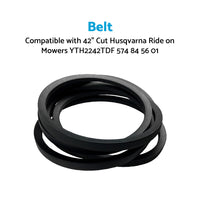 {{ Deck Belt Suitable For 42inch Cut Husqvarna Ride on Mowers YTH2242TDF 574 84 56 01 }} - Buy Car Parts Online at {{ Kaka Auto Parts }}.