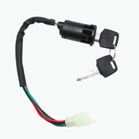 4-Wire Ignition Key Barrel Switch Suitable For 50cc / 110cc / 125cc / 250cc PIT Quad Dirt Bike & ATV