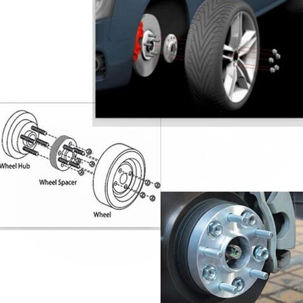 4x 25mm 6x139.7 (5.5in) M12x1.5 Wheel Spacers Suitable For Hilux Pajero Triton Ranger