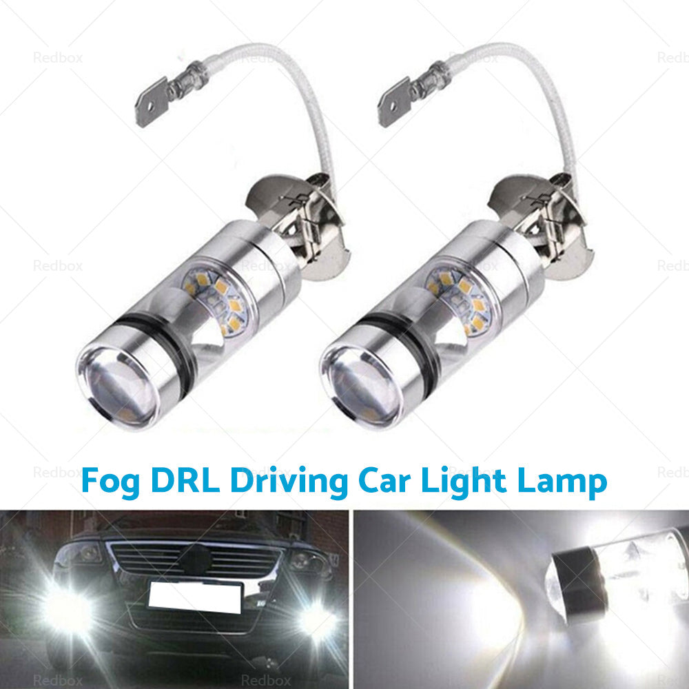 {{ 2x H3 100W Hight Power LED Cree Headlight Fog Driving Light Bulbs Car Lamp Globe }} - Buy Car Parts Online at {{ Kaka Auto Parts }}.