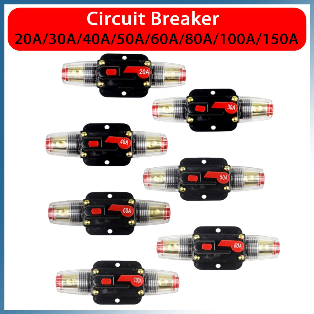 {{ 2 PCS AMP Circuit Breaker Dual Battery IP67 Waterproof 12V 24V Fuse Manual Reset }} - Buy Car Parts Online at {{ Kaka Auto Parts }}.