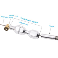 36 inch  Braided Throttle Cable Kit Suitable For 97-07 Chevrolet LS1 4. 8 5. 3 5. 7 6. 0