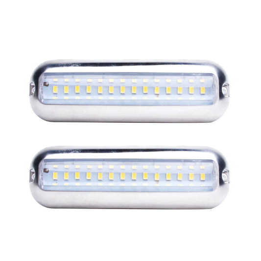 42LED Boat Underwater Light Pair Stainless Steel Suitable For Marine Boat Pontoon Transom