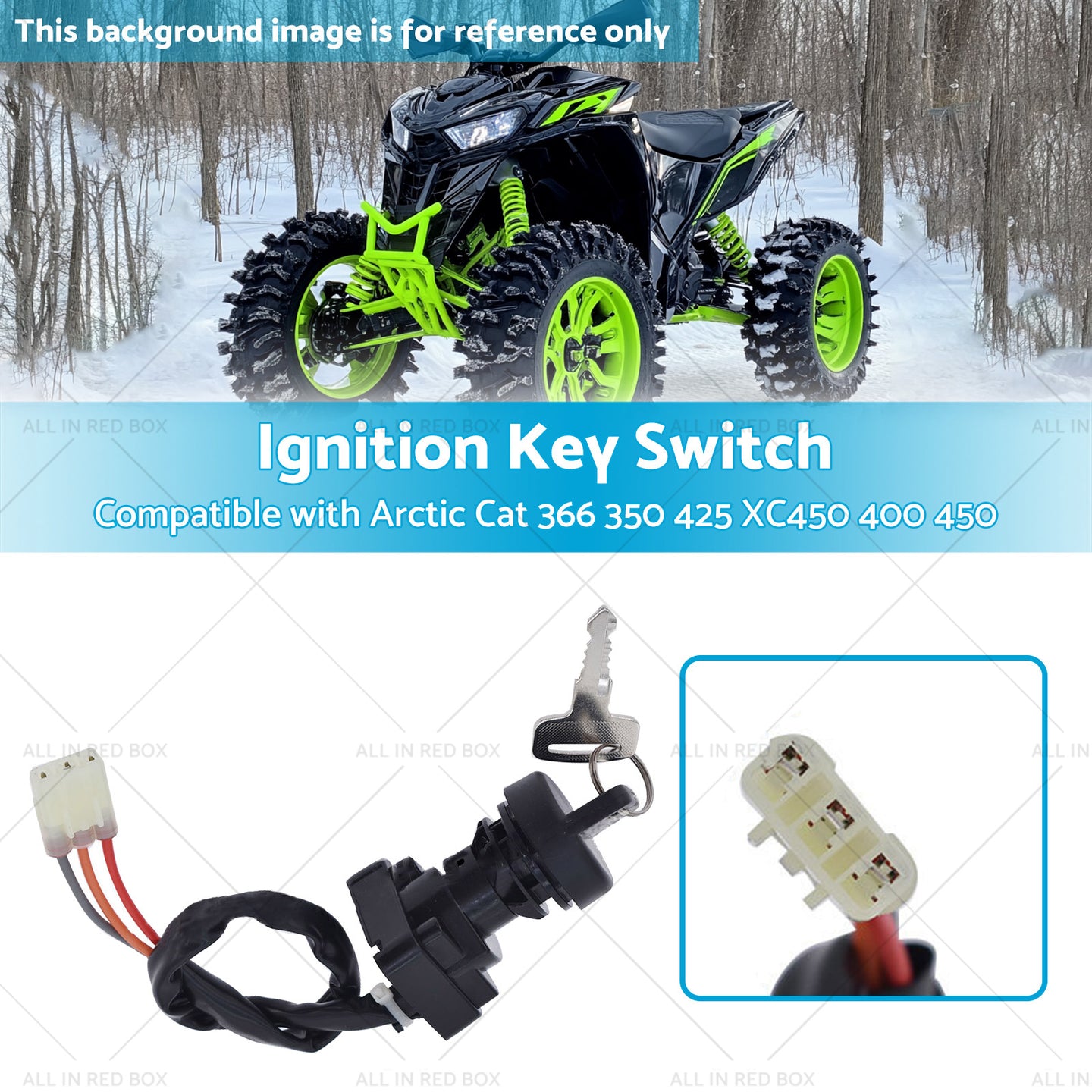{{ Ignition Key Switch Suitable for Arctic Cat 366 350 425 XC450 400 450 3313-439 }} - Buy Car Parts Online at {{ Kaka Auto Parts }}.