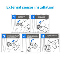 Tyre Pressure Monitoring System with 6 Wheel Sensors Suitable For Caravan, Truck, Trailer & Solar Vehicles