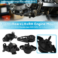 {{ 4x Engine Mount Front+Rear+LH+RH Suitable For Jazz GD1 GD3 L13A1 L15A1 Auto }} - Buy Car Parts Online at {{ Kaka Auto Parts }}.