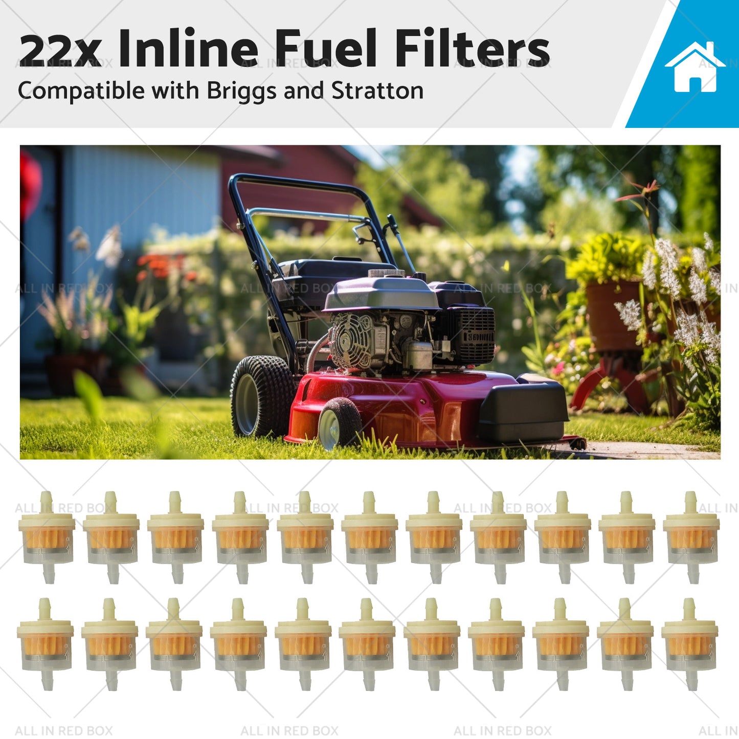 {{ 22x Inline Fuel Filters Suitable for Briggs and Stratton 691035 493629 16hp-24hp }} - Buy Car Parts Online at {{ Kaka Auto Parts }}.
