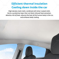 {{ For Tesla Model Y Glass Sun Roof Shade Sunroof Window UV Film Blind Sunshade Mesh }} - Buy Car Parts Online at {{ Kaka Auto Parts }}.
