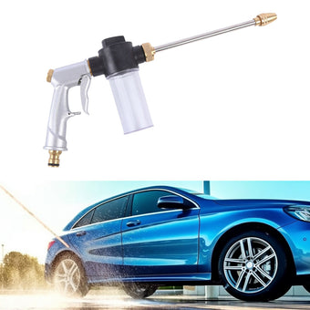 compare product Garden Hose Nozzle Long Pole Foam Water Bottle 360 Degree Rotating Car Wash Gardening