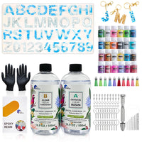 Epoxy Resin 1:1 AB Kit Craft Coating UV Color Pigment Paste Liquid Silicone Mold