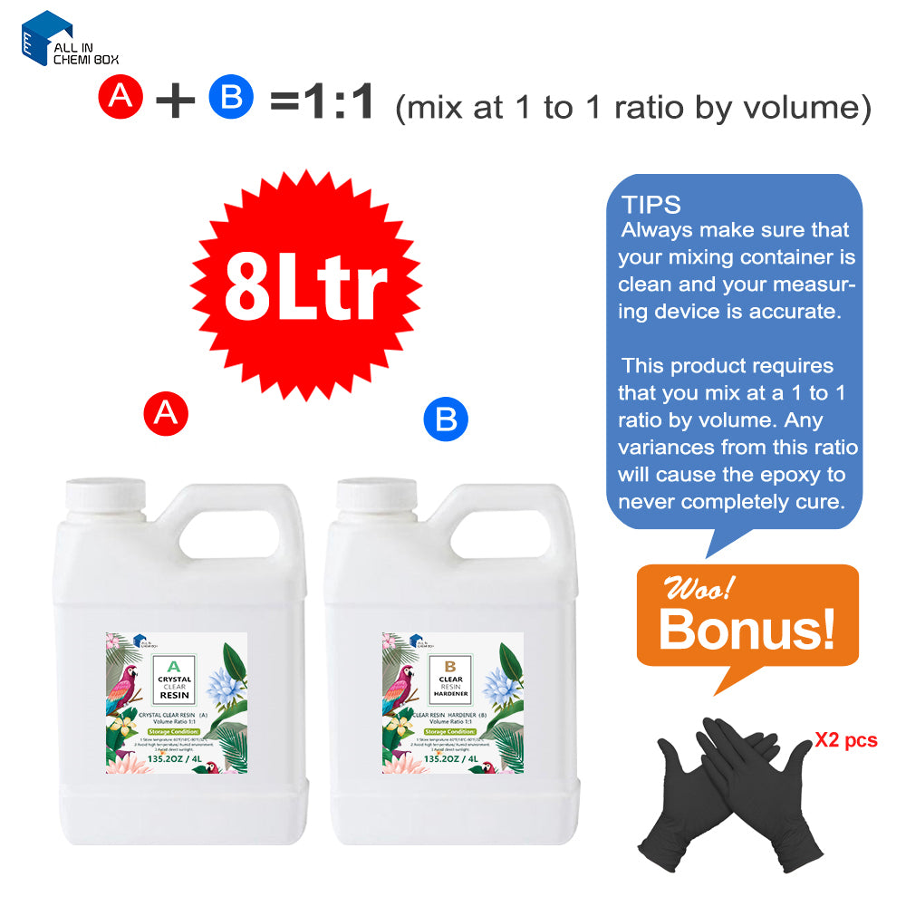 {{ Epoxy Resin Art DIY UV Crafts Glass Water Clear Epoxy Coating 1:1 2:1 3:1 AB Kit }} - Buy Car Parts Online at {{ Kaka Auto Parts }}.