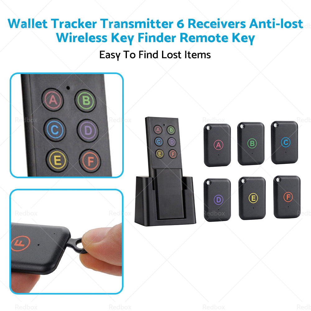 {{ Wallet Tracker Transmitter 6 Receivers Anti-lost Wireless Key Finder Remote Key }} - Buy Car Parts Online at {{ Kaka Auto Parts }}.