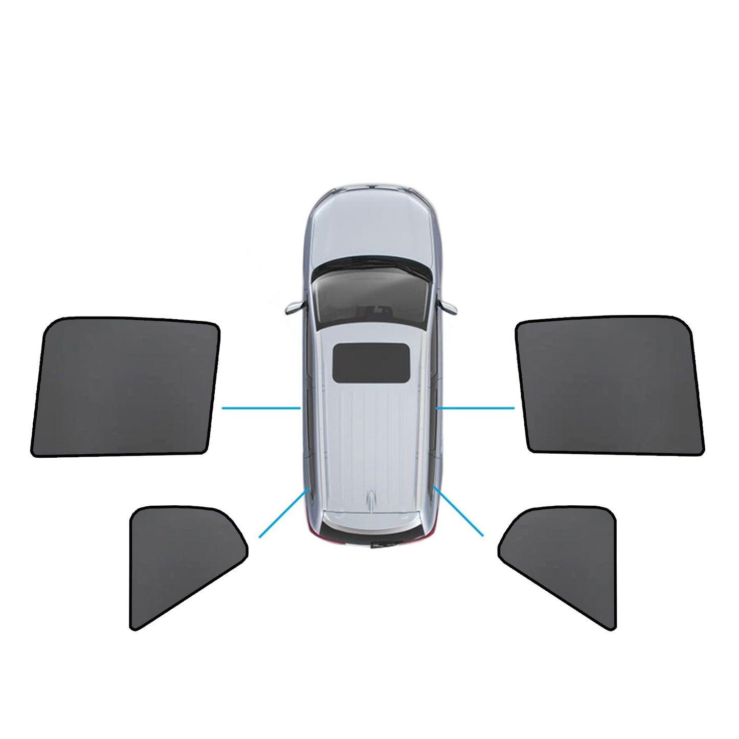 {{ Magnetic Mesh Sun Blind Shades Suitable for Volvo XC40 2018-2024 On Front/Rear }} - Buy Car Parts Online at {{ Kaka Auto Parts }}.