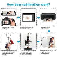 Bulk Keychain Ornament Set 150PCS Sublimation Blank Keychains Suitable For Crafts & Jewelry